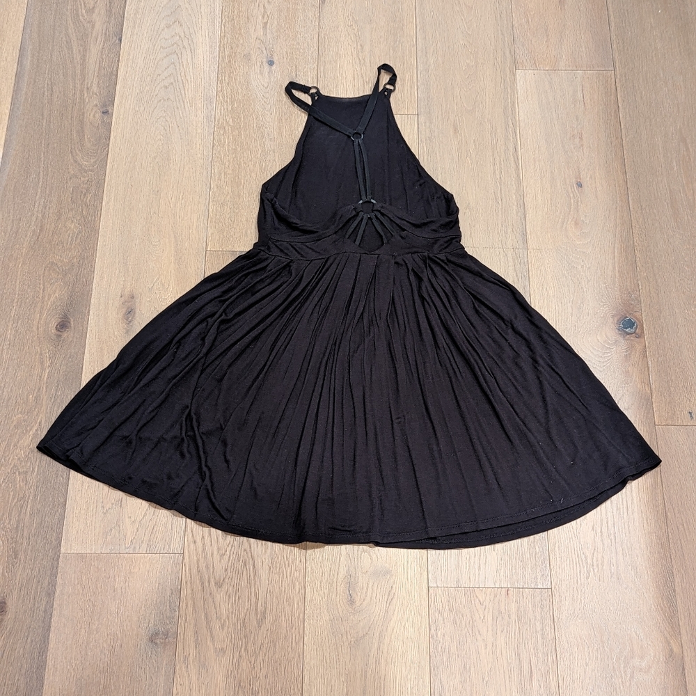 Silence + Noise Urban Outfitters Empire Waist Strappy Swing Dress Black Size XS - Picture 2 of 5